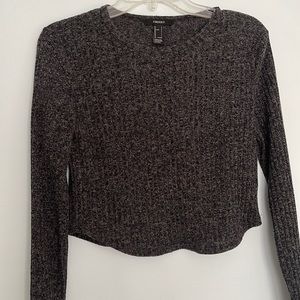 Forever21 size large long sleeve crop top